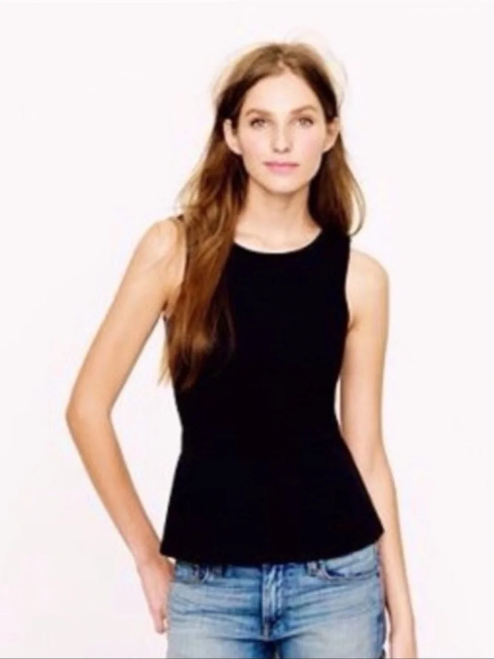 J.Crew Sleeveless Peplum Top